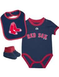 MLB Boston Red Sox Infant Boys Triple Play Diaper Set By Majestic