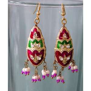  Gift for Friend Lakh Jewelry Earrings Indian Costume 