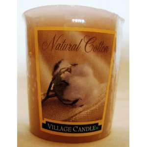  Natural Cotton Scented Village Candle, 2 oz