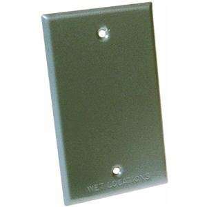  Do it Weatherproof Electrical Cover, GRAY OUTDR BLANK 