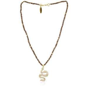 Wendy Mink Filament Andalusite Strand with Charm Necklace
