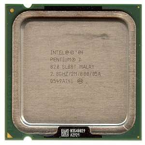 com Intel Pentium D 820 2.8GHz 800MHz 2x1MB Socket 775 Dual Core CPU 