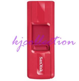 SanDisk 8GB 8G Cruzer USB Flash Pen Drive RED CZ36  