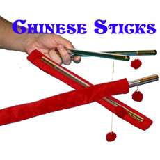 Chinese Sticks Magic Trick   Aluminum With Carry Bag   Stage   Parlor 