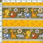 E86 Retro Squirrel Elephant Snail Quilt Cotton Fabric items in EXOTIC 