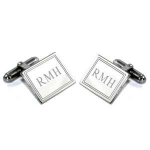    Engravable Sterling Silver Cufflinks    Silver Jewelry