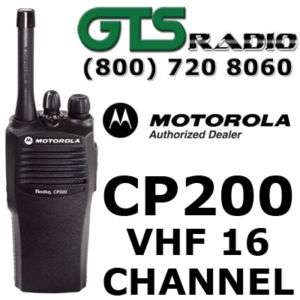 MOTOROLA RADIUS CP200 VHF 16 CH TWO WAY RADIO CP 200 2  