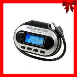 New 200 Channels LCD FM Transmitter for /iPod Black  