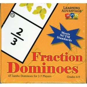  Fraction Dominoes, Grades 4 9 Toys & Games