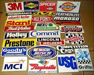 New Lot Nextel Nascar auto racing contingency stickers  