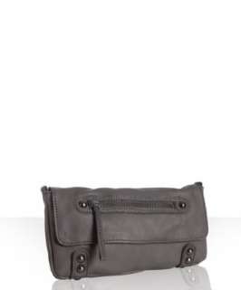 Linea Pelle iron leather Dylan convertible crossbody clutch 