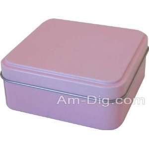  Tin Multipurpose Case   Pink Square 6 Pack (Large 