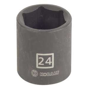  Kobalt 1/2 Drive 24mm Shallow 6 Point Metric Impact 