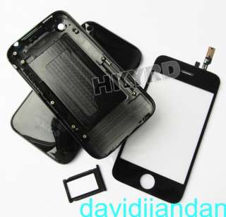Black Back housing+LCD Touch screen digitizer iphone 3g  