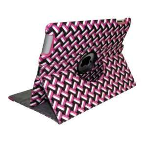   Plaid Leather Case Pouch Holder w/ Hard Shell Cover for Apple iPad 2