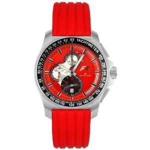  Mens F1 Red Rubber Chronograph Electronics