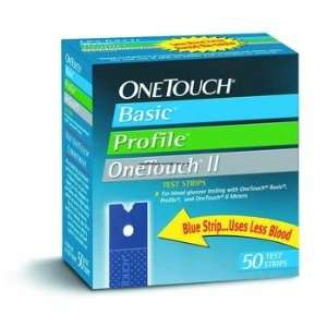  OneTouch Test Strips Quantity   Box of 50 Test Strips 