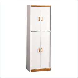 Ameriwood 4506 Oak Trim 4 Dr Storage Pantry Kitchen Furniture 