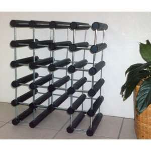  Wood & Metal 22+ Bottle Wine Rack