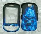 burning skull flames rubberized Samsung Dart T499 T Mobile Phone case 