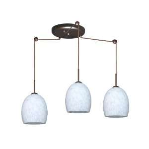 Besa Lighting 3JC 169719 BR Carrera Lucia Three Light Incandescent 