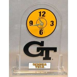  Georgia Tech Yellow Jackets Acrylic Desk Clock
