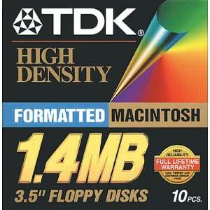  TDK High density floppy desks Mac (10pk)