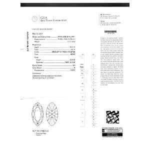  Certified Diamond (Marquise, Fair cut, 3.11 carats, H 