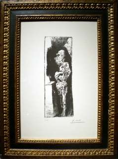 Pablo Picasso 1961 Original Lithograph Espectadores Authentic Art Hand 