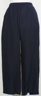 NWT EILEEN FISHER Evening Basket Crepe Crop Pants PL  