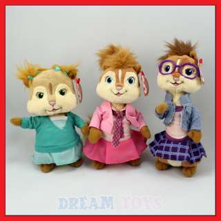 TY Brittany and The Chipettes Plush Doll set of 3 Toy  