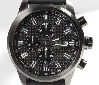  Specialty Chronograph Stainless Steel Case Polyurethane Strap Watch