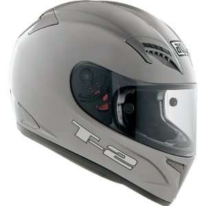  AGV Solid T 2 Street Bike Racing Motorcycle Helmet   Gray 