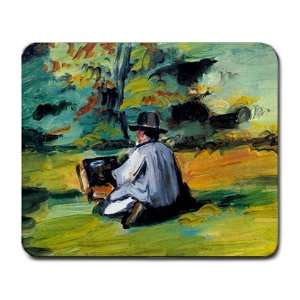  Painter At Work By Paul Cezanne Mouse Pad