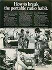 1972 Panasonic Portable TV ad ~ Break The Radio Habit