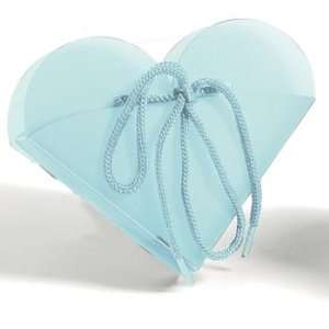  Blue frosted PP heart box; sold in multiples of 50 pcs only Baby