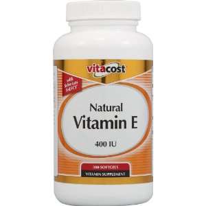  Vitacost Natural Vitamin E 400 IU with Selenium    300 