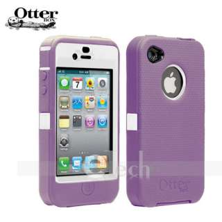  defender case for iphone 4 4s purple white includes screen protector 