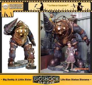 Bioshock Big Daddy and Little Sister Life Size Statues   Oxmox 