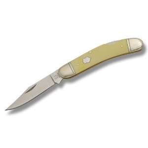Rough Rider Knives 896 Old Yellow Sowbelly Lockback Knife with Yellow 