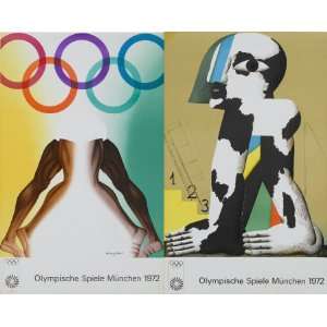 1972 Summer Olympics Posters Lot of 2. Fantastic Original Posters From 