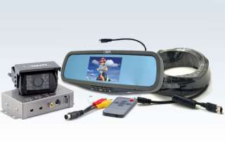 REAR VIEW CAMERA SYSTEM WITH CLIP ON MIRROR MONITOR  