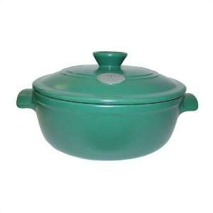   Henry Ceramic 1.9 Flame Round Stew Pot  1.9 qt  Green