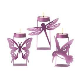   and Dragonfly Metal Tea light Candel Holders Patio, Lawn & Garden