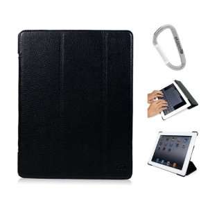  Black Tri Pad Couture Wallet Cover Case for Apple iPad 2 