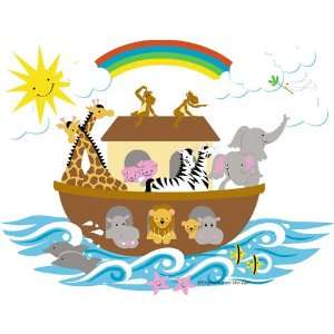    Small Noahs Ark Paint by Number Wall Mural