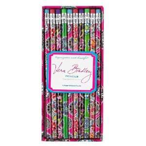  Vera Bradley Pencils   pack of 10   take note collection 