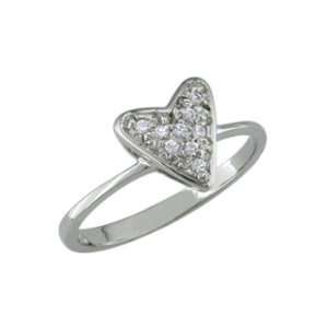    Floni   size 5.25 14K Gold Bead Setting Diamond Ring Jewelry