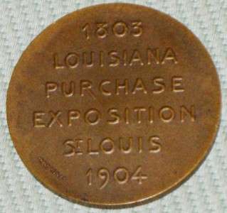 Reverse 1803 Louisiana Purchase Exposition St. Louis 1904 