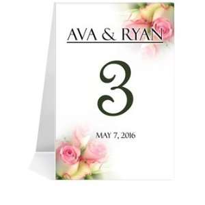  Photo Table Number Cards   Rose Pink Baby Twins #1 Thru 
